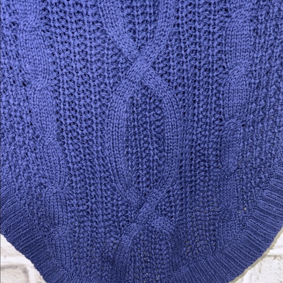 Express Deep Blue Cowl Neck Sweater - Picture 4 of 7